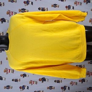 Vintage Y2K Tultex Maxium yellow blank XL pullover casual crew neck sweatshirt